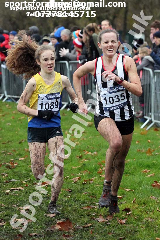 Senior and under-23 women, 2019 European Cross Country Trials and British Cross Challenge, Sefton Park, Liverpool.  Photo: David T. Hewitson/Sports for All Pics